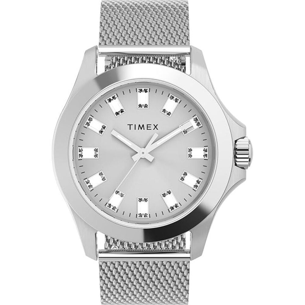Timex Kaia 38mm Stainless Steel Mesh Crystal Ladies Watch TWH6Z5910